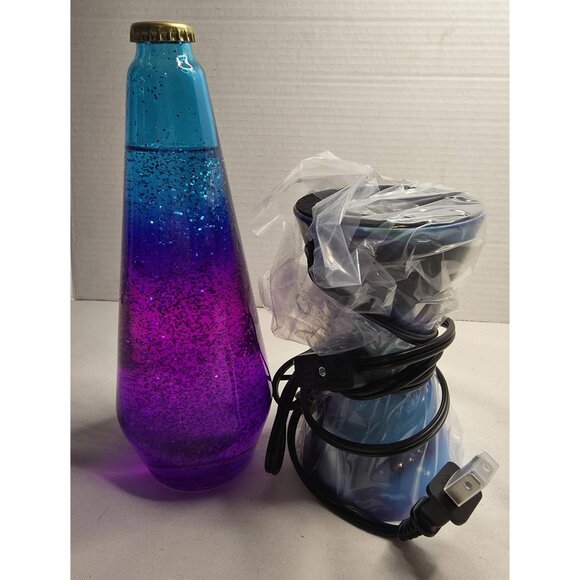 LAVA Brand 14.5" Colormax Motion Lamp Blue Purple Pink Glitter Liquid Light New - Picture 2 of 6